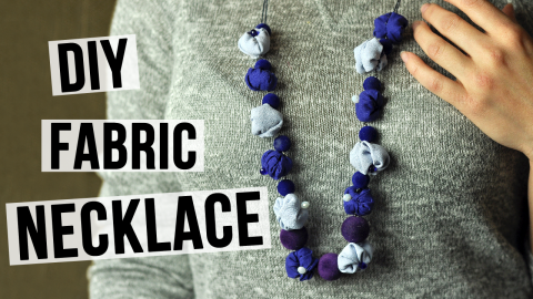  DIY Fabric Necklace 